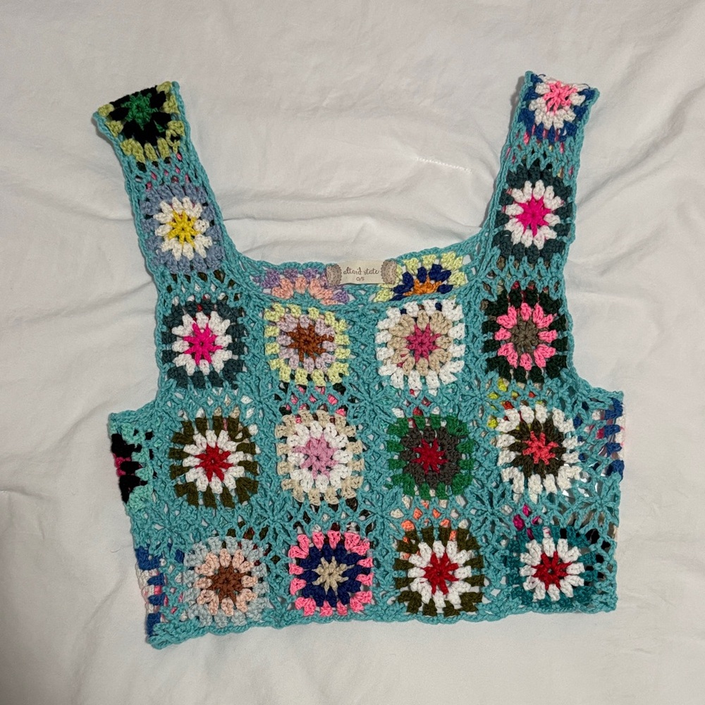 Altar'd State Multicolor Crochet Top